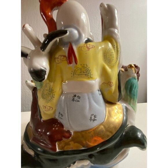 Vintage Asian Porcelain Fertility Figurine Wise Man - Picture 15 of 16